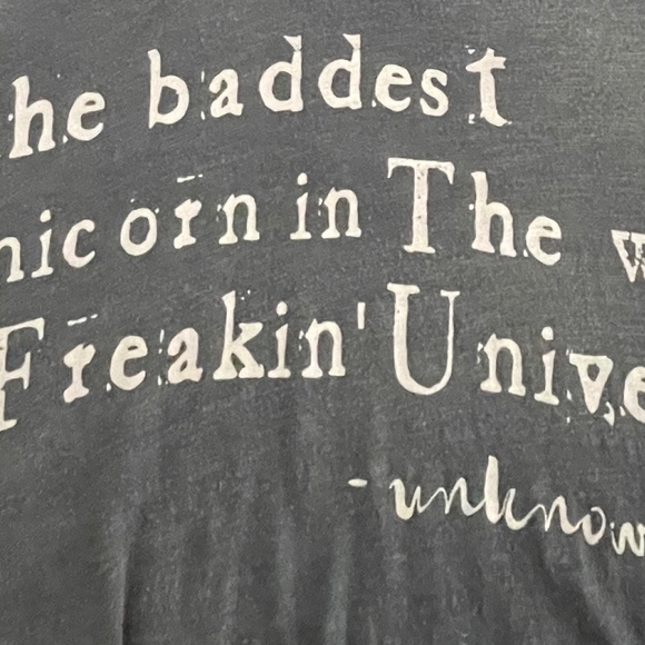 Magnolia Pearl "Baddest Unicorn" Cotton Jersey Oversized Hi Lo Francis T ~ OS - Picture 5 of 6